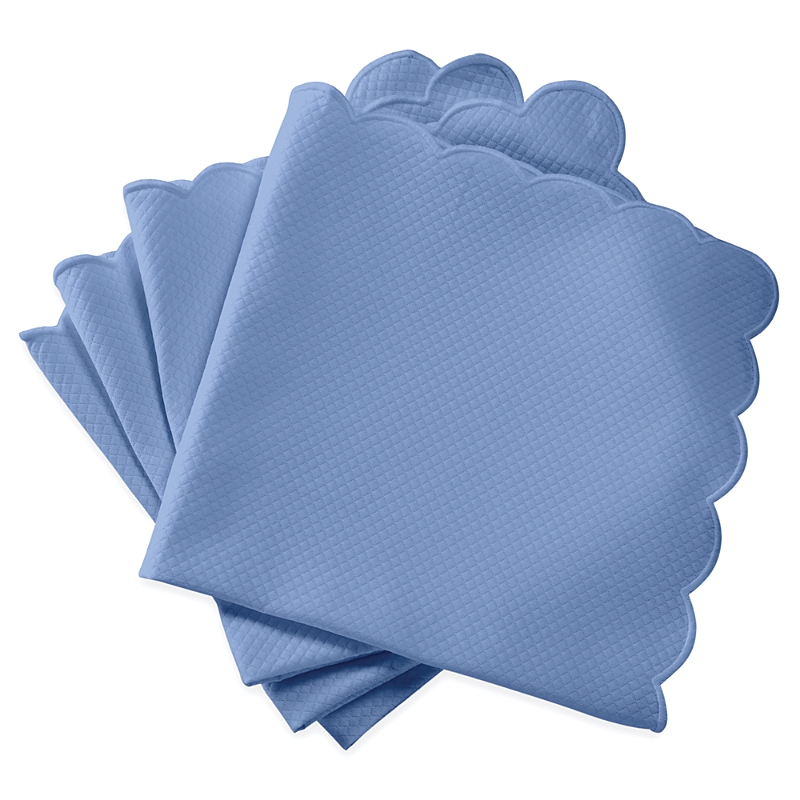Matouk Savannah Gardens Napkin 22 X 22, Set Of 4 In Azure/azure