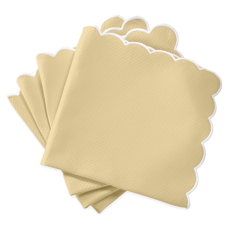 Matouk Savannah Gardens Napkin 22 X 22, Set Of 4 In Butter