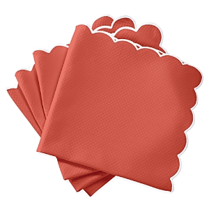 Matouk Savannah Gardens Napkin 22 X 22, Set Of 4 In Coral