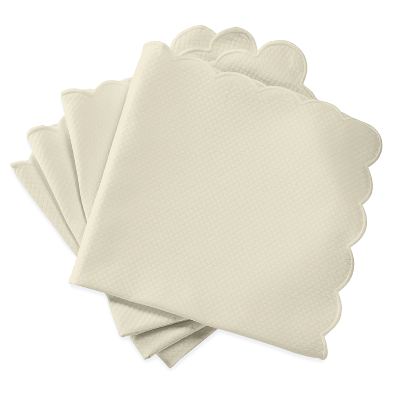 Matouk Savannah Gardens Napkin 22 X 22, Set Of 4 In Ivory/ivory