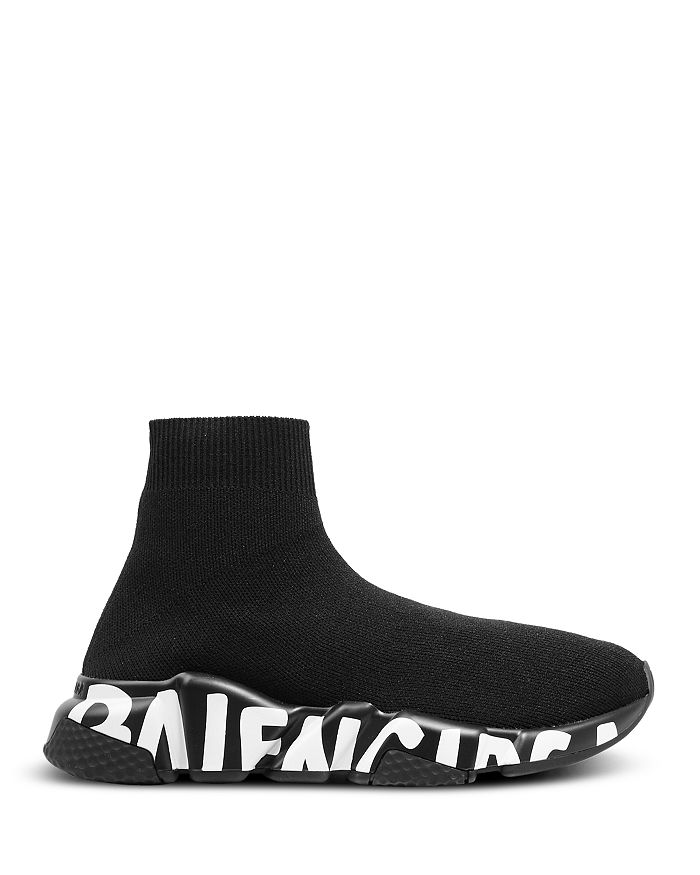 balenciaga men's toe knit high top sneakers