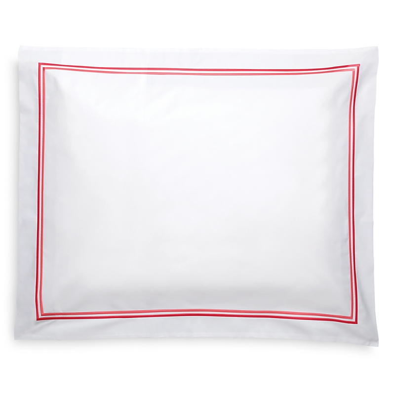 Matouk Essex Cotton Percale Sham In Hibiscus