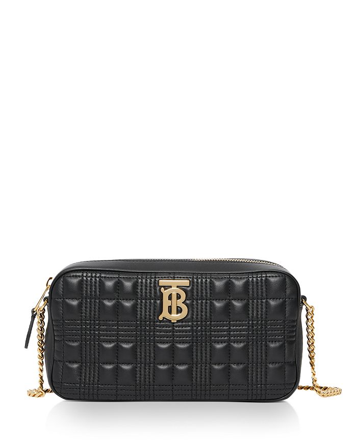 BURBERRY QUILTED LAMBSKIN CAMERA BAG,8020713