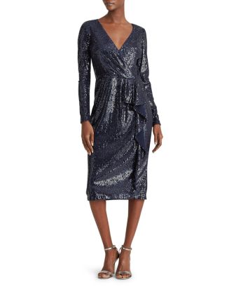 Ralph Lauren Sequined Dress | Bloomingdale's