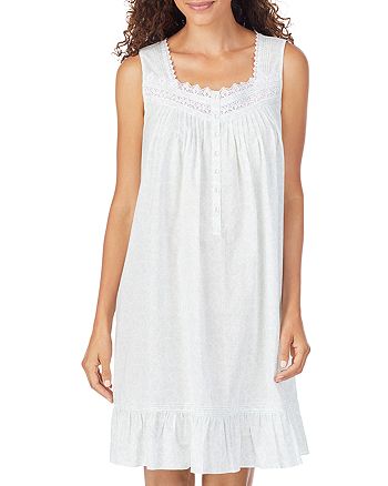 Eileen West Ruffle Hem Cotton Chemise Nightgown | Bloomingdale's