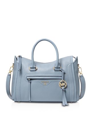 michael kors medium leather satchel