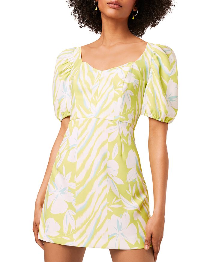 FRENCH CONNECTION BERINA WHISPER PRINTED DRESS,71NNT