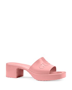 Gucci - Women's Platform Block Heel Slide Sandals