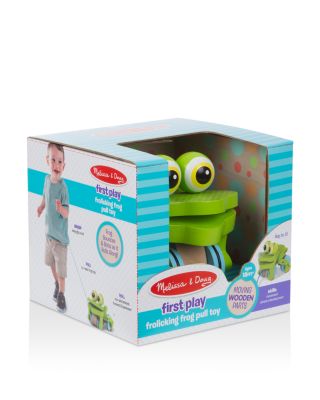 frolicking frog pull toy