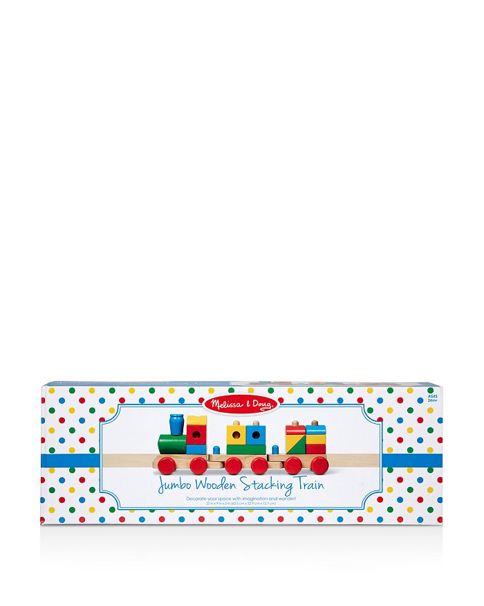 Melissa and doug jumbo stacking train deals