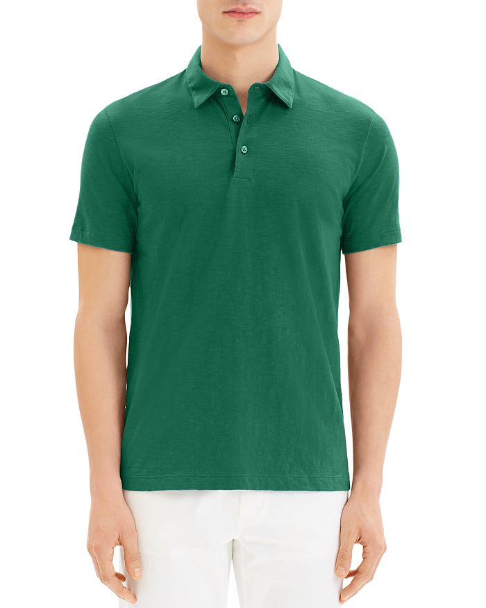 Theory Bron Regular Fit Polo Shirt In Canopy