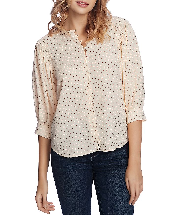 1.STATE SCATTER DOT BLOUSE,8120005