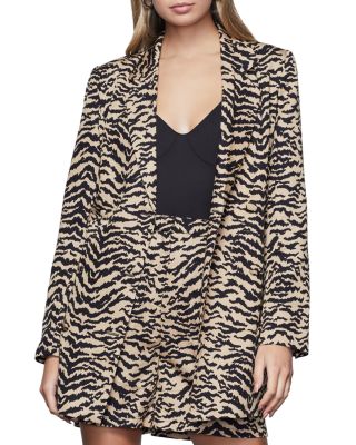good american zebra midi dress