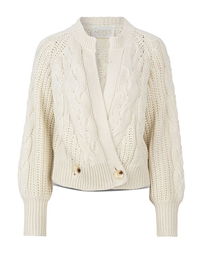 Notes du Nord Phillipa Cable Knit Cardigan | Bloomingdale's