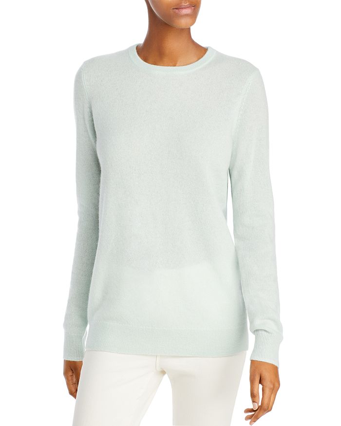 C By Bloomingdale's Crewneck Cashmere Sweater - 100% Exclusive In Seafoam