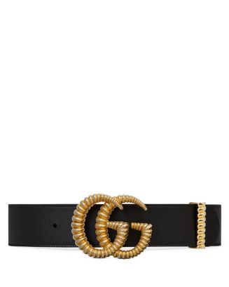 Gucci Women's Leather Belt with Torchon Double G Buckle | Bloomingdale's