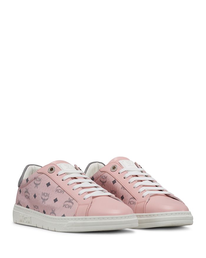 Mcm Low-top Leather Sneakers In Pink | ModeSens