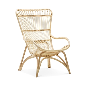 Sika Design S Monet High Back Rattan Lounge Chair In Natural