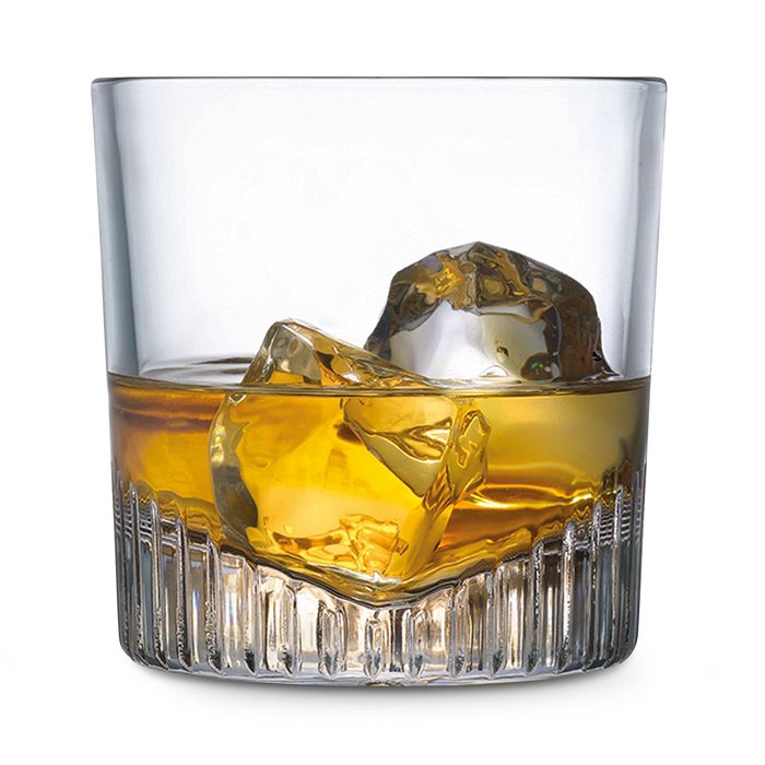Nude Glass Caldera Whisky Double Old Fashioned Glass, Set Of 4 In Clear