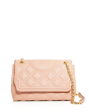 TORY BURCH FLEMING QUILTED LEATHER SHOULDER BAG,56716