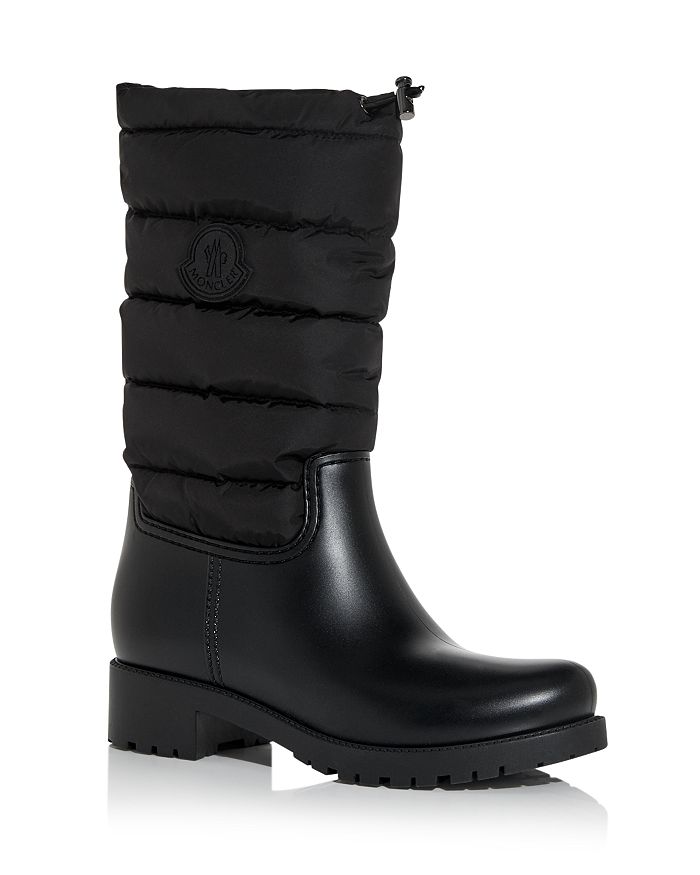 Womens quilted discount rain boots