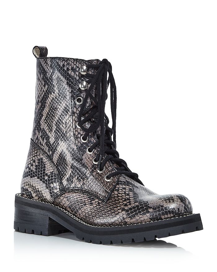 Aqua Women's Jes Lace Up Boots - 100% Exclusive In Snake
