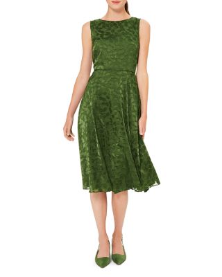 hobbs green velvet dress