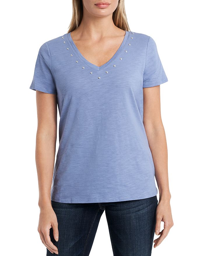 VINCE CAMUTO STUDDED TEE,9099658