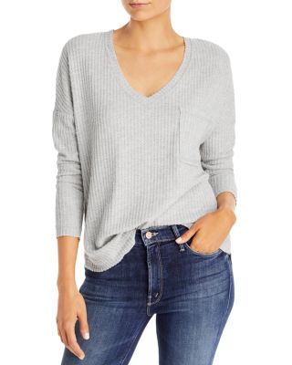 waffle knit top womens