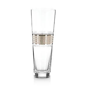 Shop Michael Wainwright Truro Large Glass Vase In Clear/platinum