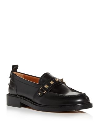 valentino rockstud loafers