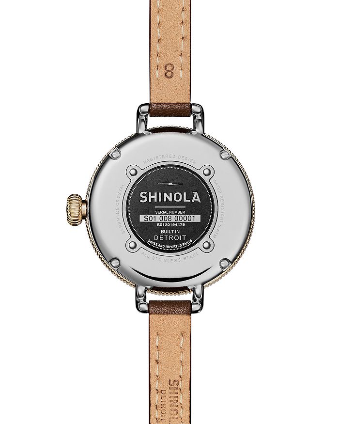 Shop Shinola Birdy Watch, 34mm In White