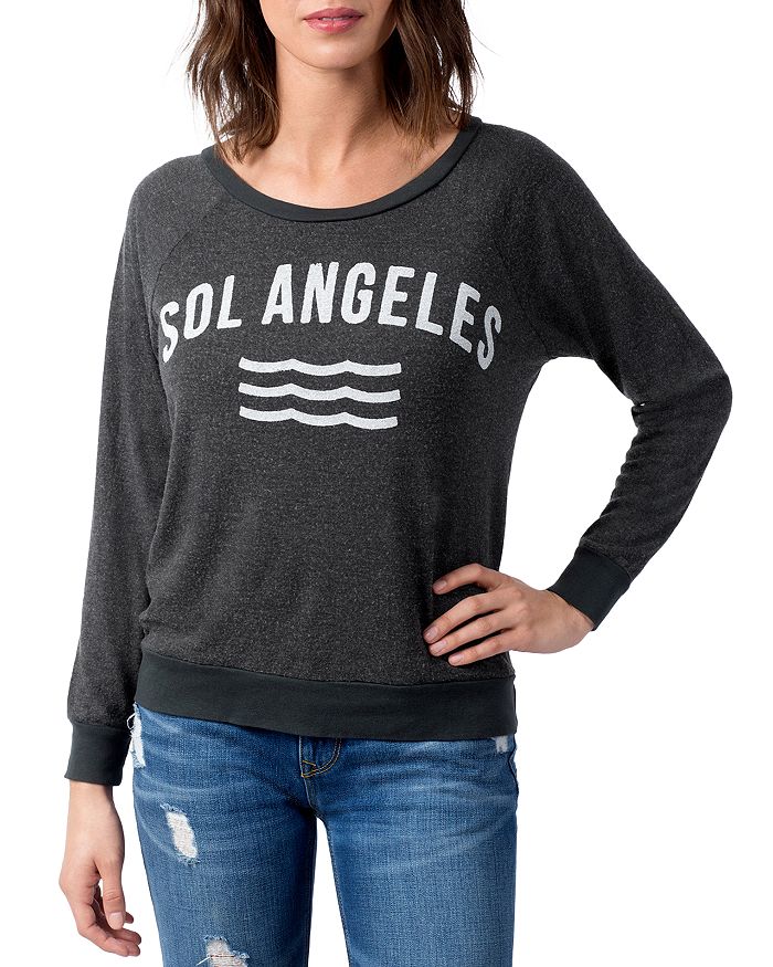 Sol Angeles New Arc Sweatshirt In Vintage Black