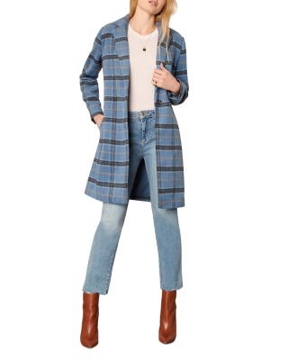 cupcakes and cashmere Robyn Plaid Print Coat Bloomingdale s