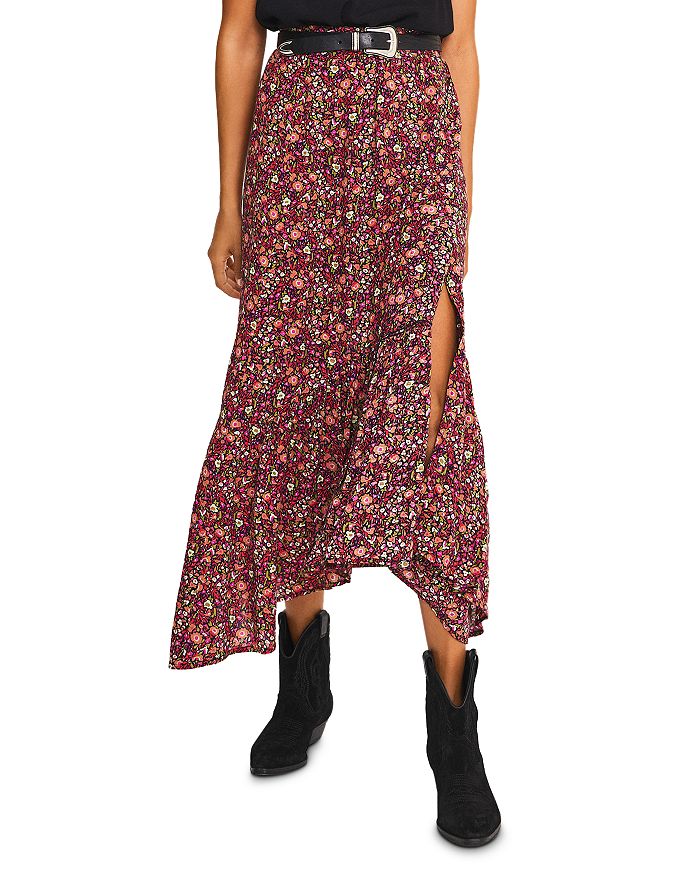 ba&sh Sena Floral Print Wrap Skirt | Bloomingdale's