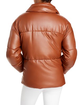 bagatelle leather puffer
