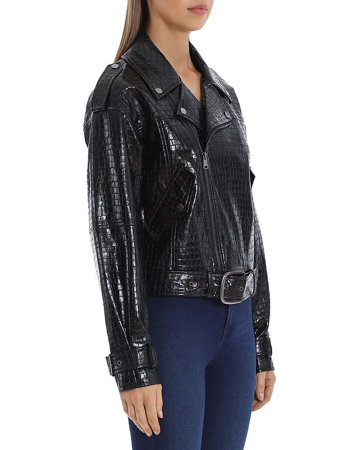 Bagatelle.nyc Bagatelle. Nyc Faux Leather Moto Jacket In