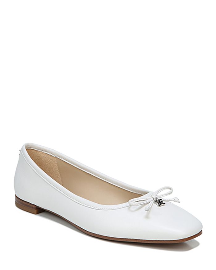 Sam Edelman Women's Jillie Slip On Flats In White