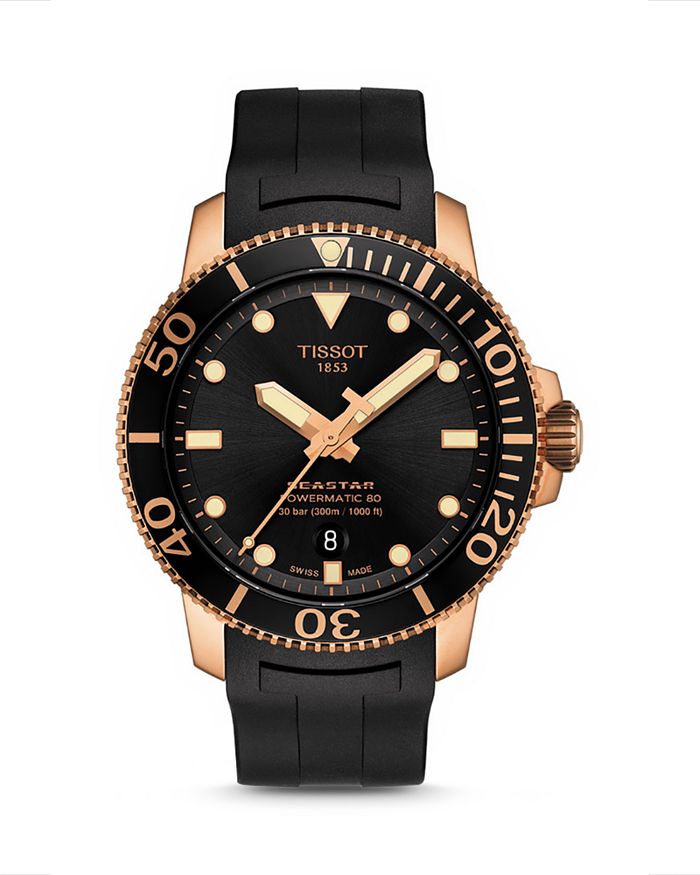 Shop Tissot Seastar 1000 Watch, 43mm In Black