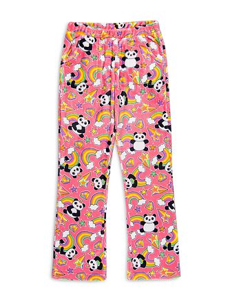 Candy Pink Girls Plush Pajama Pants 