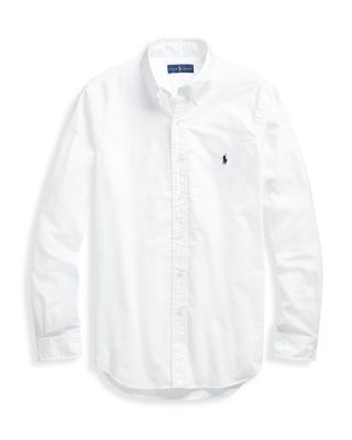 Classic Fit Long Sleeve Cotton Oxford Button Down Shirt