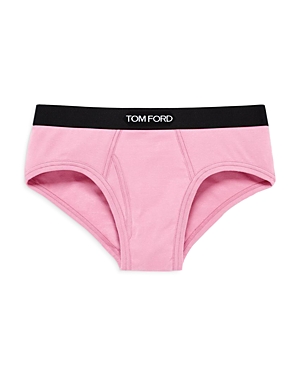 Tom Ford Cotton Blend Briefs In Pale Pink