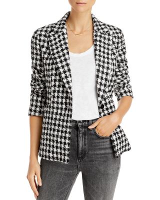 AQUA Houndstooth Blazer - 100 