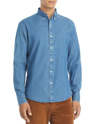 michael kors mens denim shirt