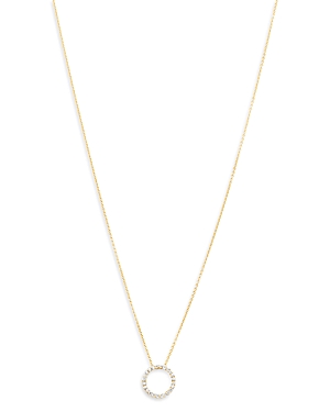 Bloomingdale's Diamond Circle Pendant Necklace in 14K Yellow Gold, 0.30 ct. t.w. - 100% Exclusive