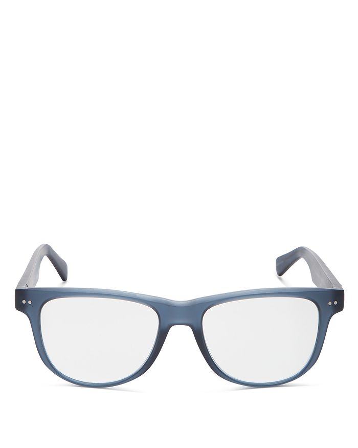 Look Optic Sullivan Square Blue Light Glasses, 52mm In Navy/clear
