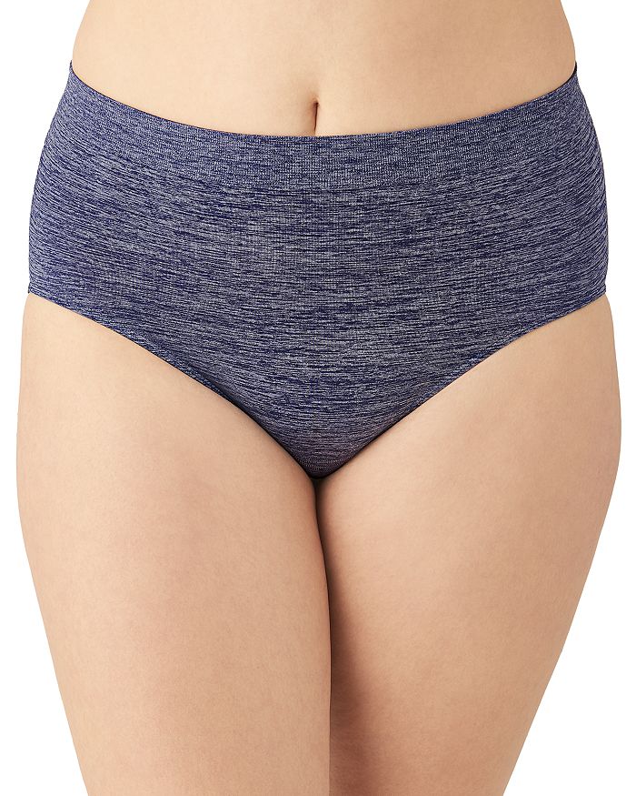 Shop Wacoal B.smooth Seamless Briefs In Patriot Blue Heather