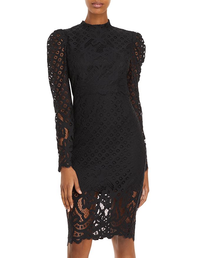 Bardot Taylah Puff Sleeve Lace Dress | Bloomingdale's
