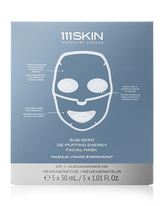 111skin Cryo De-puffing Facial Mask Box, 5 Piece