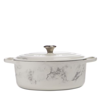 6.75 Qt Marble Applique Oval Dutch Oven - Exclusive